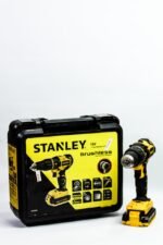 ⁦شنيور بطارية ستانلي 13 ملي دقاق بدون شربون ملفات نحاس– بطاريتين ليثيوم + شاحن سريع⁩ - الصورة ⁦2⁩