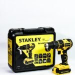 شنيور بطارية ستانلي 13 ملي دقاق بدون شربون ملفات نحاس– بطاريتين ليثيوم + شاحن سريع